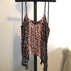 Thin strap bohemian style tank.